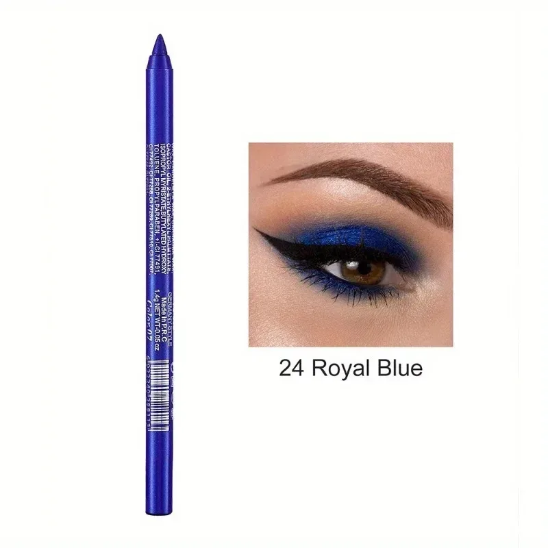 Crayon Eyeliner nacré 17 couleurs, coloré, imperméable, longue durée, mat, lisse, facile à porter, fard à paupières, stylo Eyeliner, maquillage pour les yeux