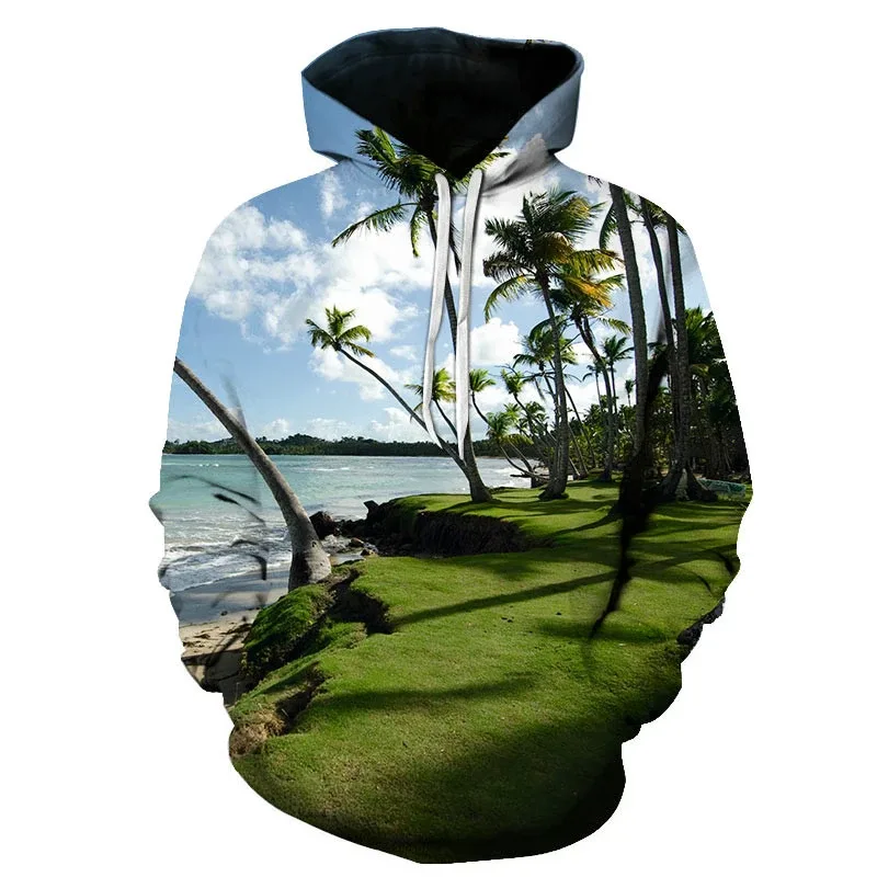 Hawaiian Four Seasons Fun 3D Printed Casual Hoodie Men's Cool Sunshine Beach Street Hoodie Full Style Trendy Style Tops — image 13