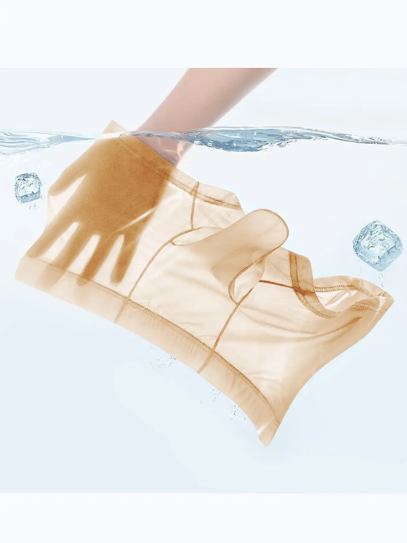 Transparent Boxer Briefs Men Sexy Underwear Ultra Thin Underpants See Through Ice Silk Knickers Smooth Glossy Lingerie Shorts — image 4