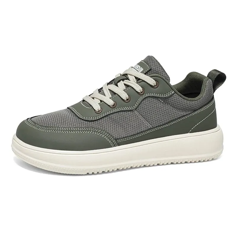 New Wide Toe Men Shoes Casual Versatile Soft Sole Wide Last Shoes Walking Sneakers Breathable Mesh Comfortable Barefoot Shoes — image 9