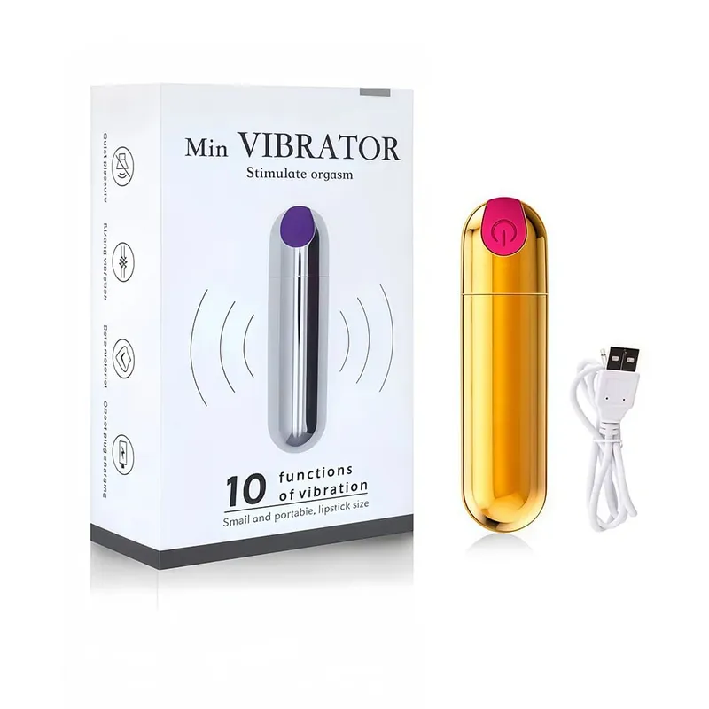 USB Charge 10-Speed Mini Bullet Vibrator Rechargeable Wireless Vibrating Anal Plug Clitoral Stimulator Adult Sex Toys for Women — image 9