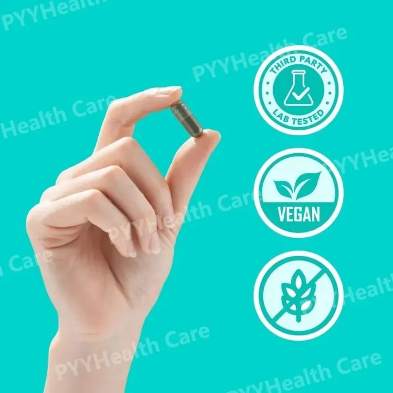 Chlorophyll Capsules Natural Plant-based Supplement Contain Herbal Ingredients for Digestion Support & Gut Health Skin Health