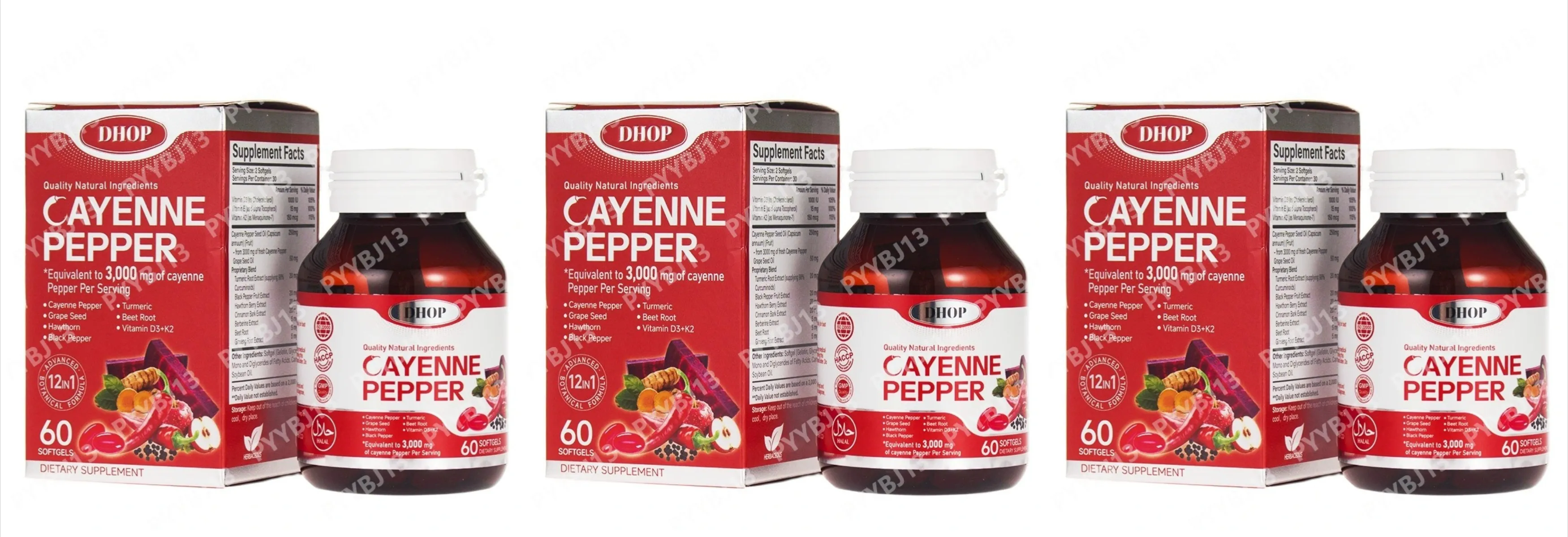 Cayenne Pepper Capsules -Daily Wellness Support- Pure Cayenne Pepper Extract - Capsaicin Supplements Vegan 60 Count unisex