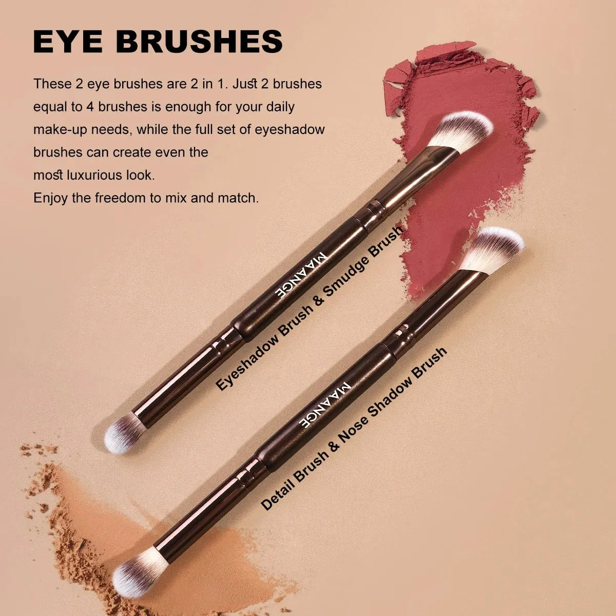 5pcs Makeup Brush Set Foundation Blush Concealer Eyeshadow Brushes Multi-Purpose Makeup Brush Kit Professional Brushes — image 5