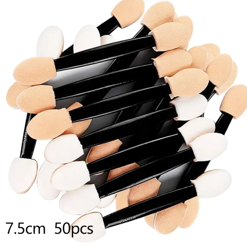 10/30/100pcs Double Ended Eyeshadow Brush Eyeshadow Applicators 6.2cm Makeup Sponge Brushes For Women Cosmetic Beauty Tool — image 11