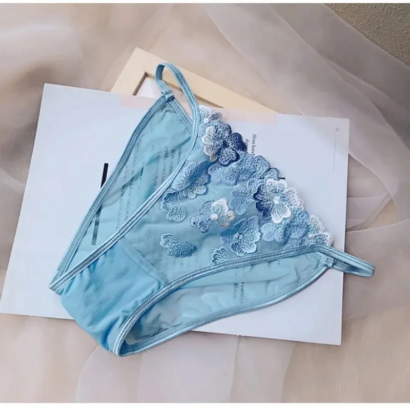 Super Sexy See-Through Lace Bra Set Hollow Out No Underwire French Triangle Bralette and Panties Women Hot Lingerie 2026 Fashion — image 11