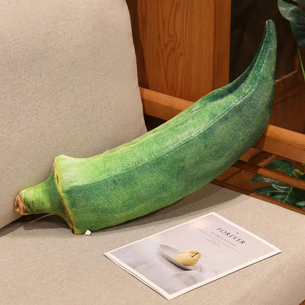 Kawaii Soft Vegetable Pillow Realistic Details Simulation Vegetable Stuffed Creative Accent Cozy Veggie Cozy Home — image 11
