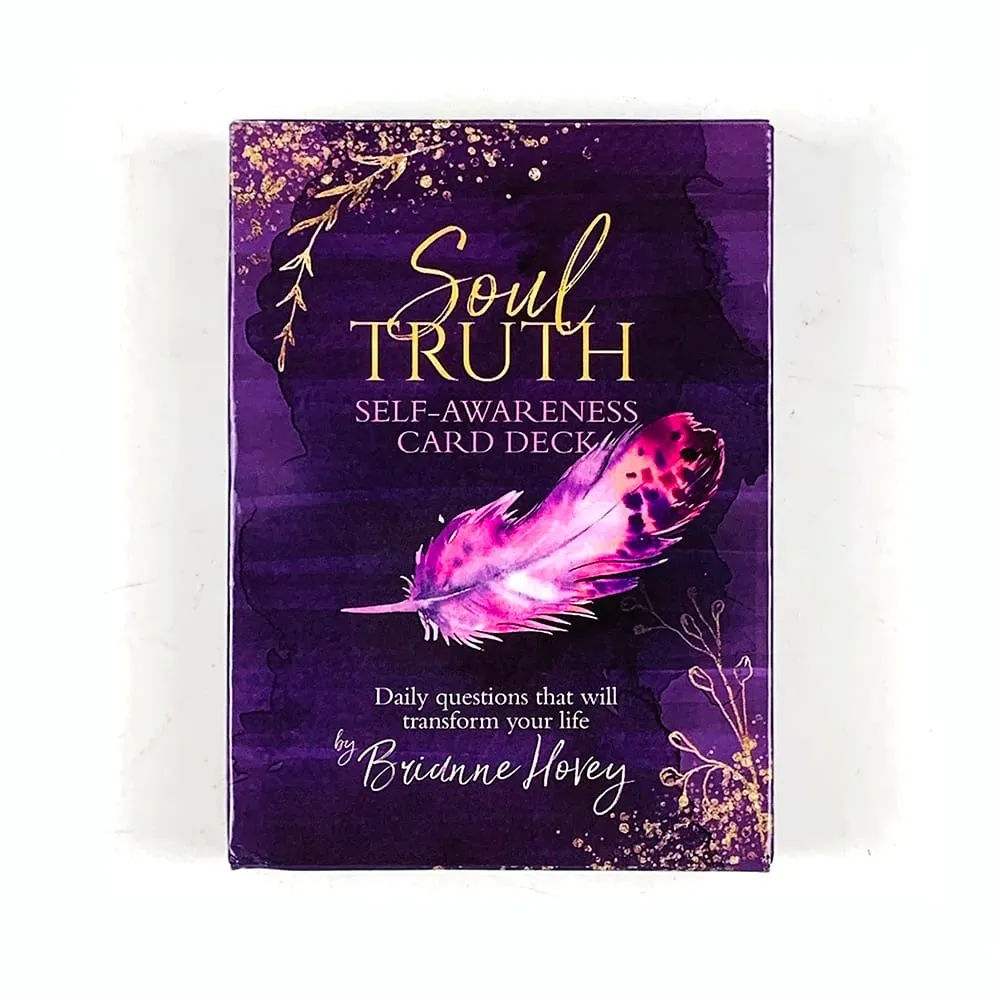 Soul Truth Self-Awareness Oracle Cards Daily Questions Cards for Self Reflection Meditation Spiritual Divination Game Cards