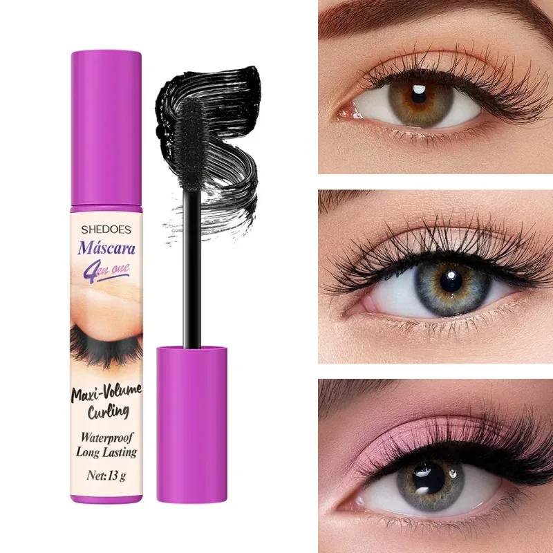 5D Waterproof Mascara Eyelashes Lengthening Long Lasting Silky Lash Black Eyelashes Extension Make Up Beauty Eye Korean Cosmetic — image 3