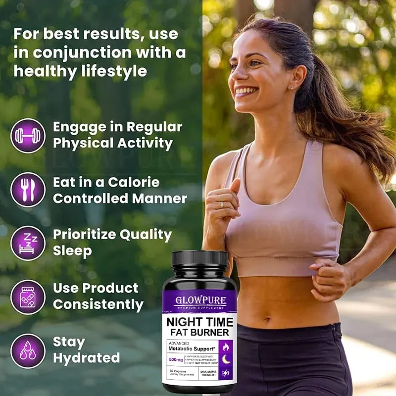 Night Time BodyBuilding Capsule - Supports Appetite Suppressant Metabolism Supplement — image 4
