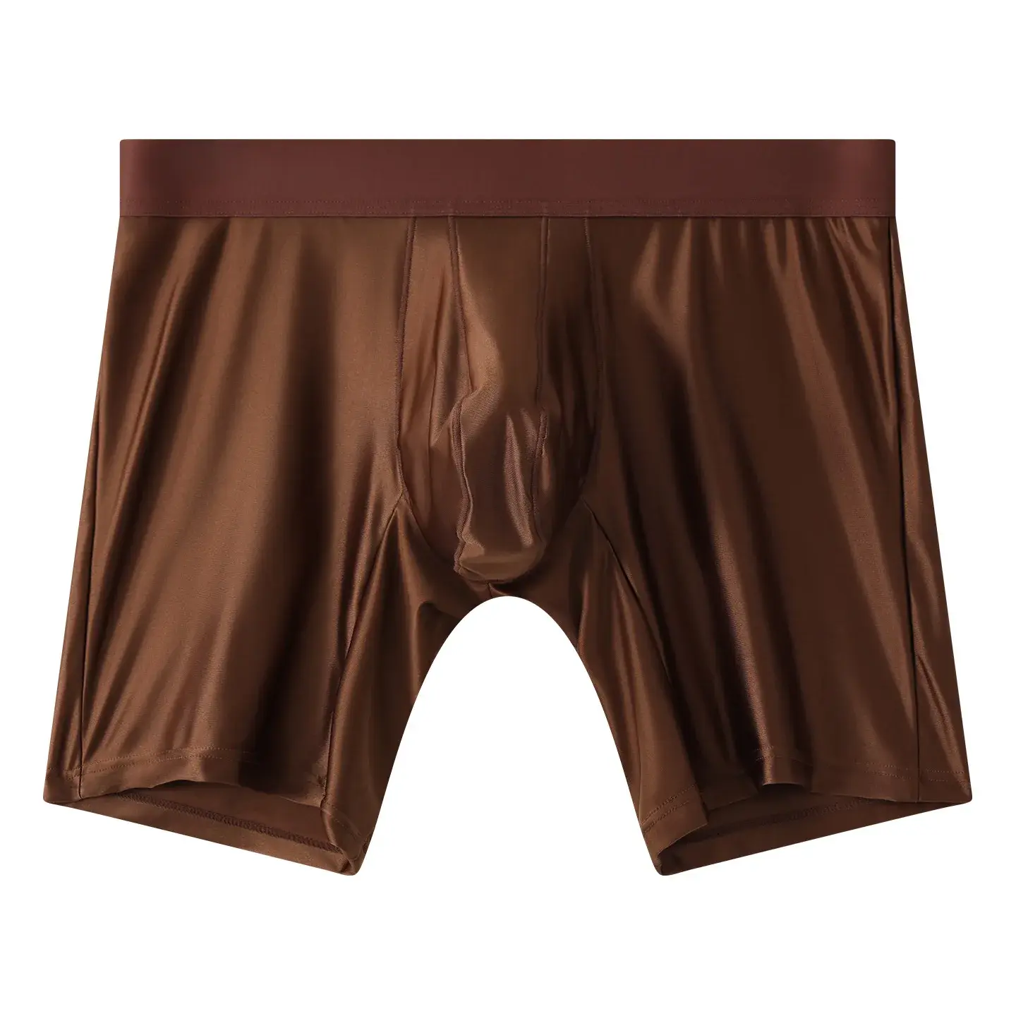 Mens Underwear Boxers Solid U Pouch Panties For Man Extended Leg Boxer Shorts Homme Middle Waist Sports Underpants Male M-XXL — image 6