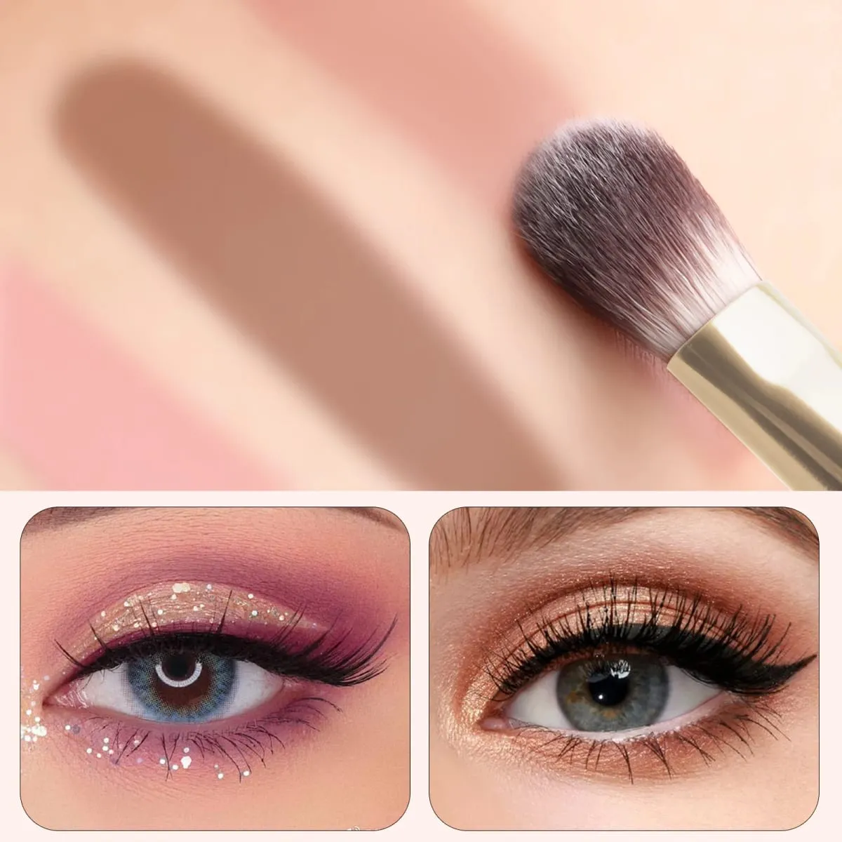 12PCS Eyeshadow Makeup Brushes Set Soft Synthetic Hair Blending Shader Angled Liner Brushes for Eye Makeup — image 5