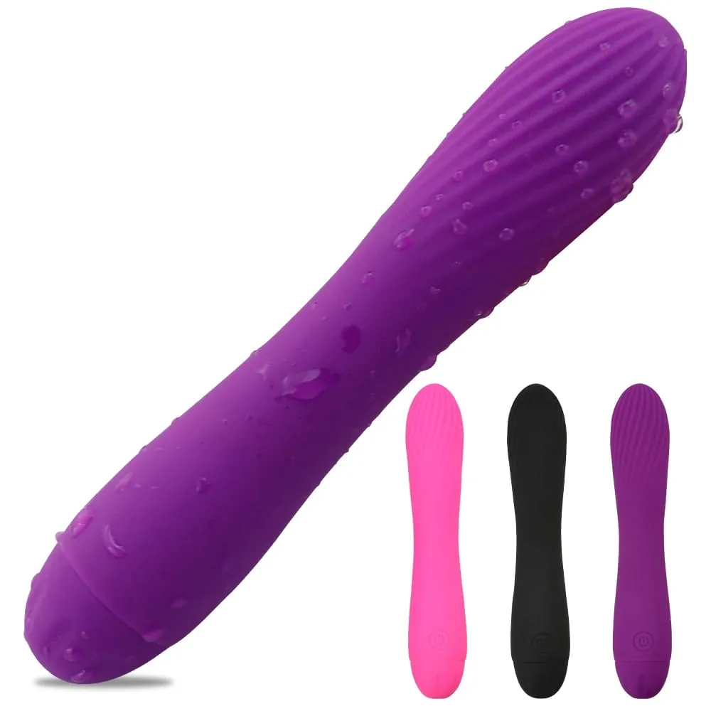 Vibrator Bergetar untuk Rangsangan Faraj Silikon Boleh dicas semula G Spot Dildo Vibrator Urut 7 Corak Getaran Mainan Seks Wanita — image 1