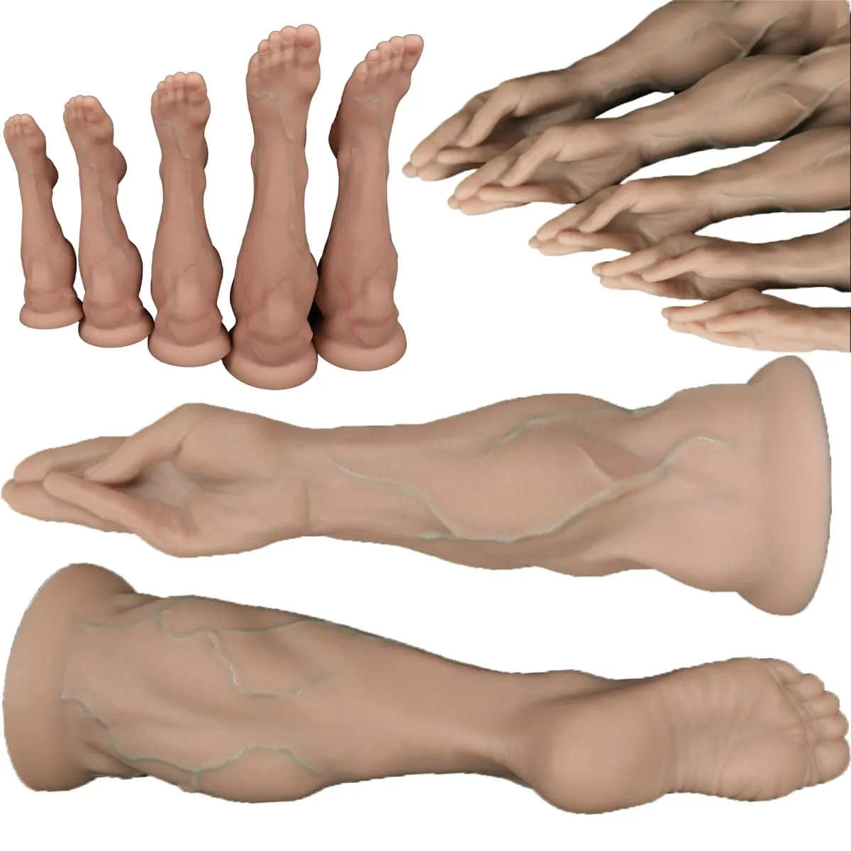 Huge Simulated Palm Anal Plug Fisting Butt Plug Dilation Training Prostate Massage Anal Dildos Toys XXL For Women Male Sex Toys — image 1