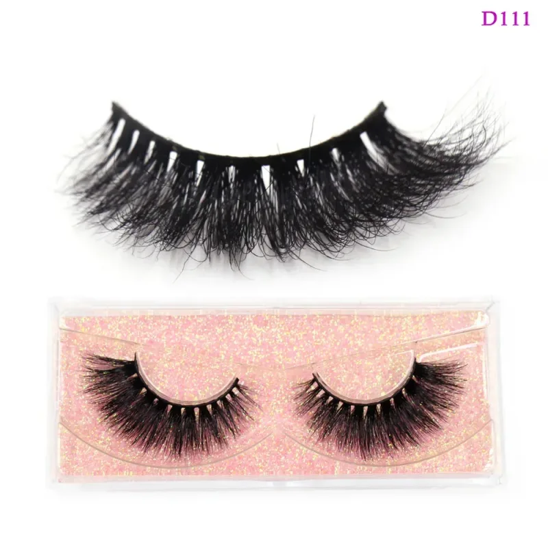 3D Mink Lashes Soft Hair False Eyelashes Fluffy Volume Wispy Fake Eyelashes Extension Makeup