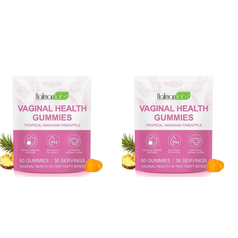 HalmanLabs Vaginal Health Gummies with Probiotics and Vitamin C Balances PH Levels and Supports Vaginal Flora - 60 Gummies — image 8