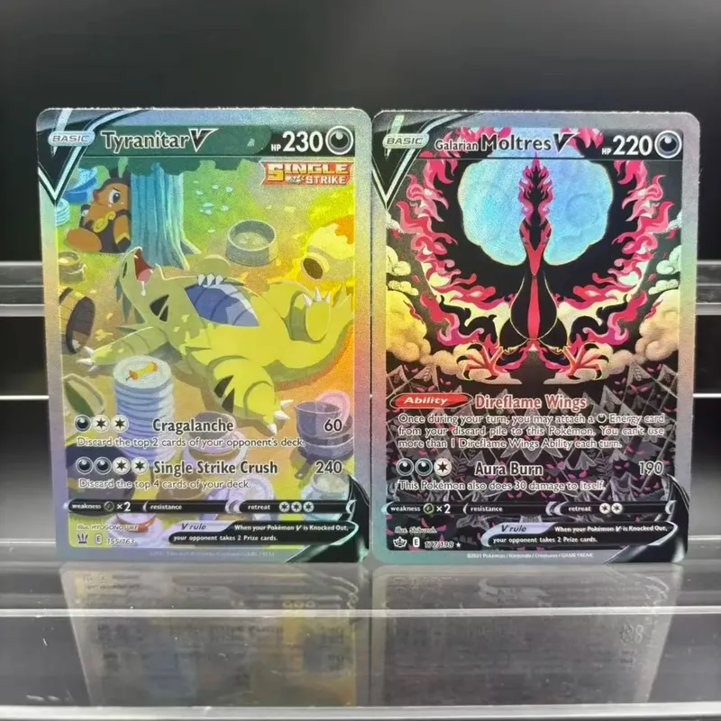 DIY Collection Cards Psyduck Salamence Crobat Mewtwo ex EN Self Made Single Card Classic Game Anime Card Gift Toy — image 4