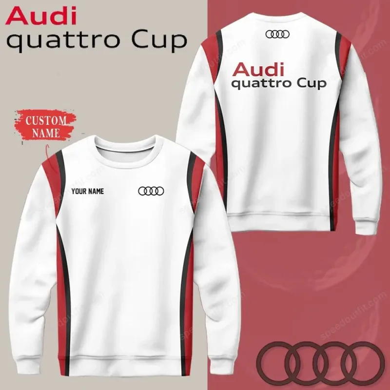 Spring and Autumn New Men's and Women's Long sleeved Hoodies Spring and Autumn Clothing Sports and Leisure Audi Brand Top