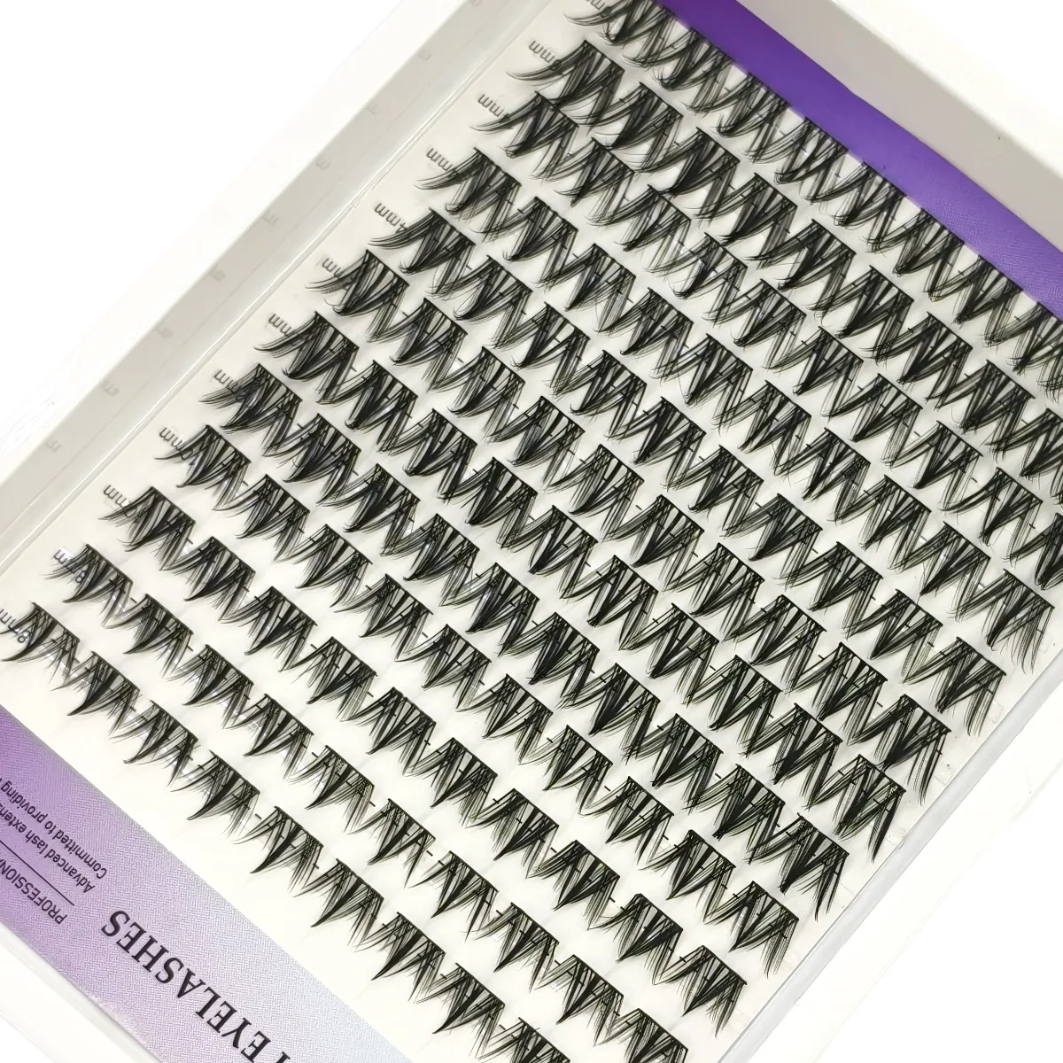 12rows Diy Cluster Lashes 8-16mm Cat Eye Lashes Invisible Band Premium Mink Manga Lash Clusters Natural Style Faux Cils — image 3