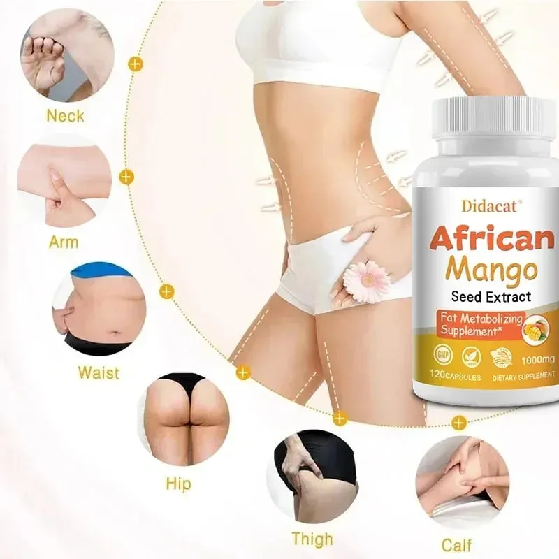 African Mango Capsules - Krachtig metabolisme Eetlustremmer Immuunsysteem Gezondheid Vetverbrandingscapsules Niet-GMO — image 3