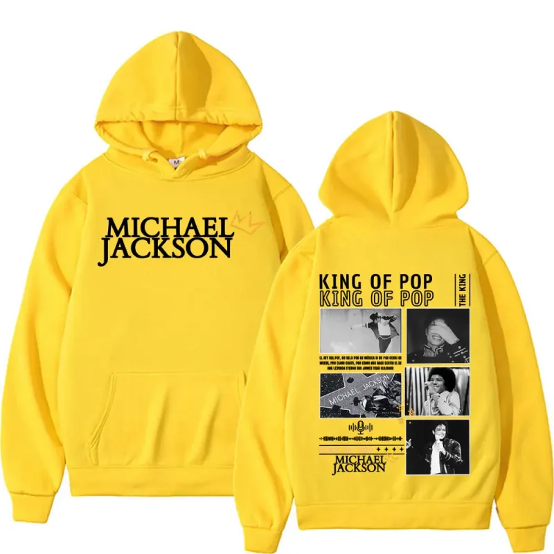 King of Pop Michael Jackson Tour Cover Sweatshirts Men's Clothing Fashion Hip Hop Punk Hooded Casual Oversized Hoodies Pullovers — image 11