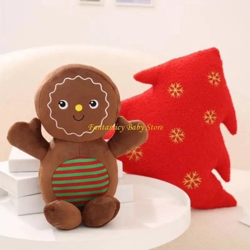 J6BE Dessert Stuffed Plush Pillow for Christmas Decoration Festive Room — image 4