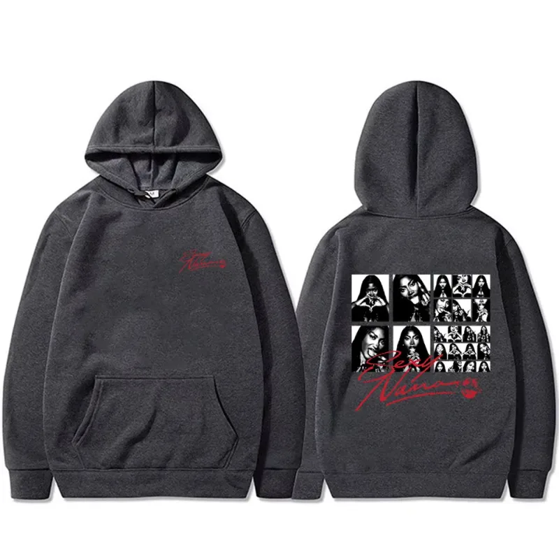 Rapper Aya Nakamura Sexy Nana Hoodie RnBoi My Eyes Only Flashback Sweatshirt Men Women Hip Hop Retro Oversized Pullover Hoodies — image 5