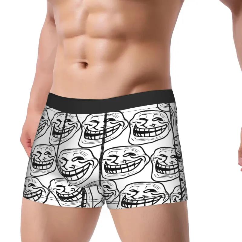 Rage Comic Trollfac Trunk Funny Anime Pouch Underwear Hot Sale Pattern Boxer Brief Comfortable Men Underpants Plus Size — image 3