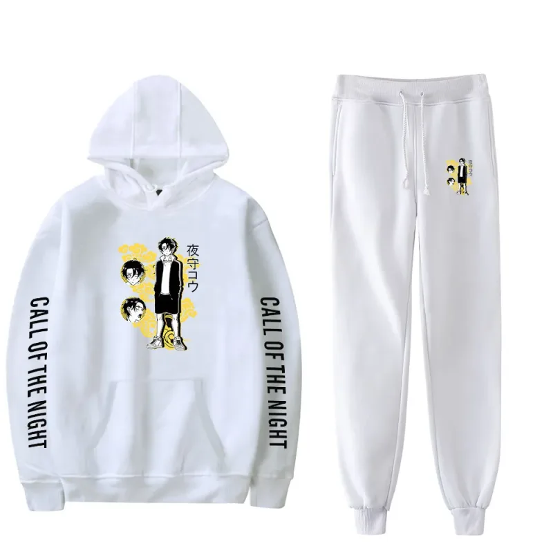 Harajuku Comfortable Call of the Night Print Sweatshirt Sweatpants Suit Hoodies+ Trousers Suit Boys/Girls 2 Piece Set Clothes — image 8