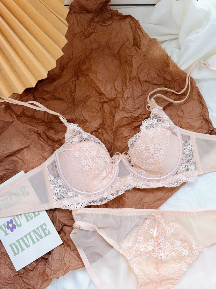Sexy Black Lace Lingerie Set with Underwire Comfortable Lift for Larger Busts — image 3