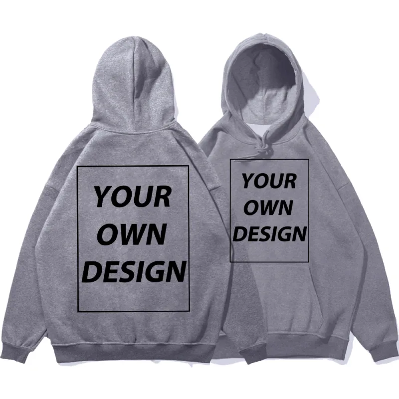 Personalized Customize Autumn Casual Sport Hoodie Men Fleece Team Basic Sweatshirts Street Office Top Daily Comfortable Workwear — image 5