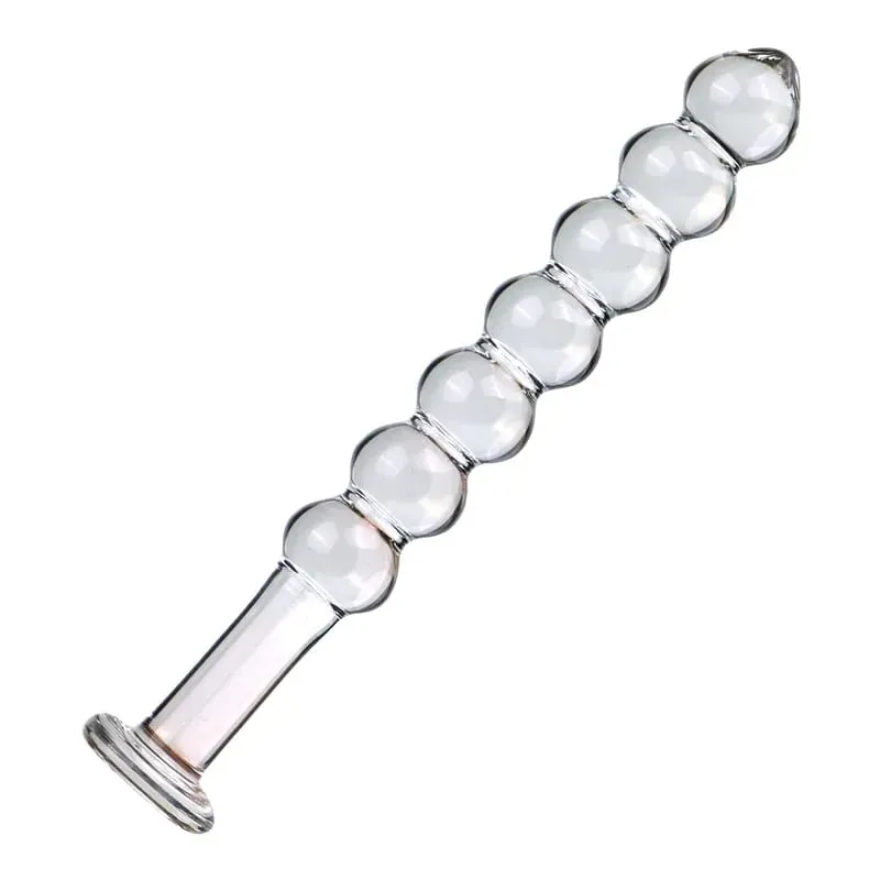 Sumbat Anal Kaca Enam Gaya Manik-manik Menarik Penggunaan Ganda Dildo Kecil Sumbat Bokong Masturbasi Pelebaran Posterior Mainan Seks Dewasa — image 4