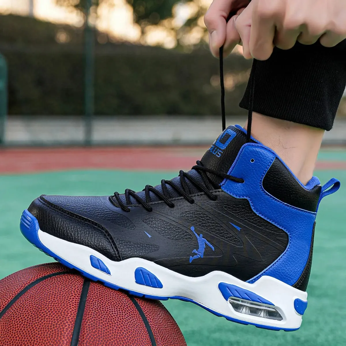 Men's High-Top Basketball Shoes Fashion Air Cushioning Comfortable Non-Slip Breathable Shock-Absorbing Outdoor Activities Sneake — image 3