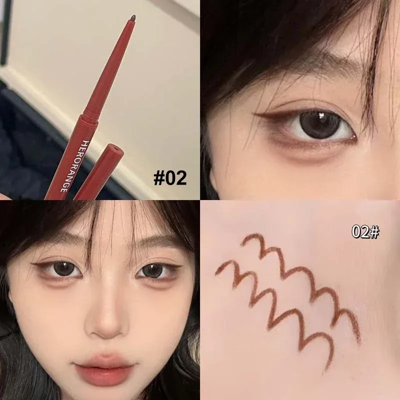 10 Colors Eyeliner Pencil Smooth Wine Red Soft High Pigment Eye Liner Pen Waterproof Matte Aegyosal Lying Silkworm Eyes Makeup — image 11