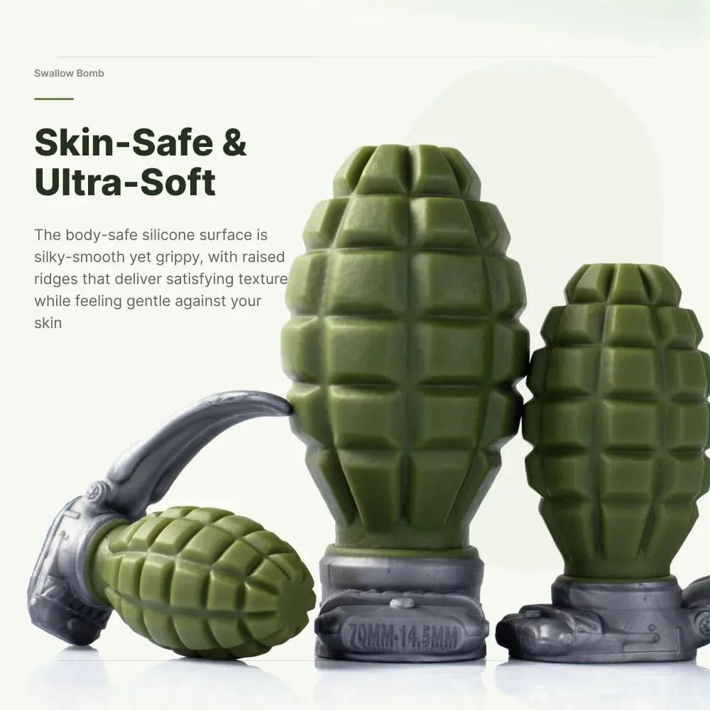 Hand Grenade-style Anal Plug Sex Adult Toys for Men and Women Pure Silicone Anal Expansion Toys Butt Plug with Protrusions — image 6