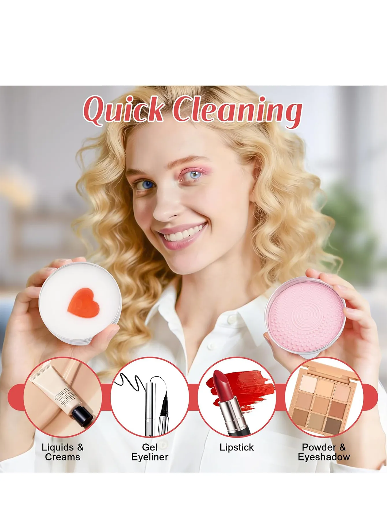 Portable Makeup Brush Cleaning Soap Natural Multipurpose Reusable Travel Cosmetic Cleaner Soap Deep Fast Effective Clean for Makeup Brushes Powder Puffs Various Beauty Washing Supplies — image 2
