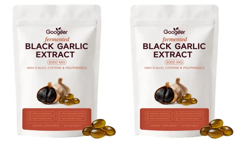 Googeer Fermented Black Garlic Extract Softgels with S-Allyl Cysteine and Polyphenols for Daily Wellness Support 60 Softgels — image 9