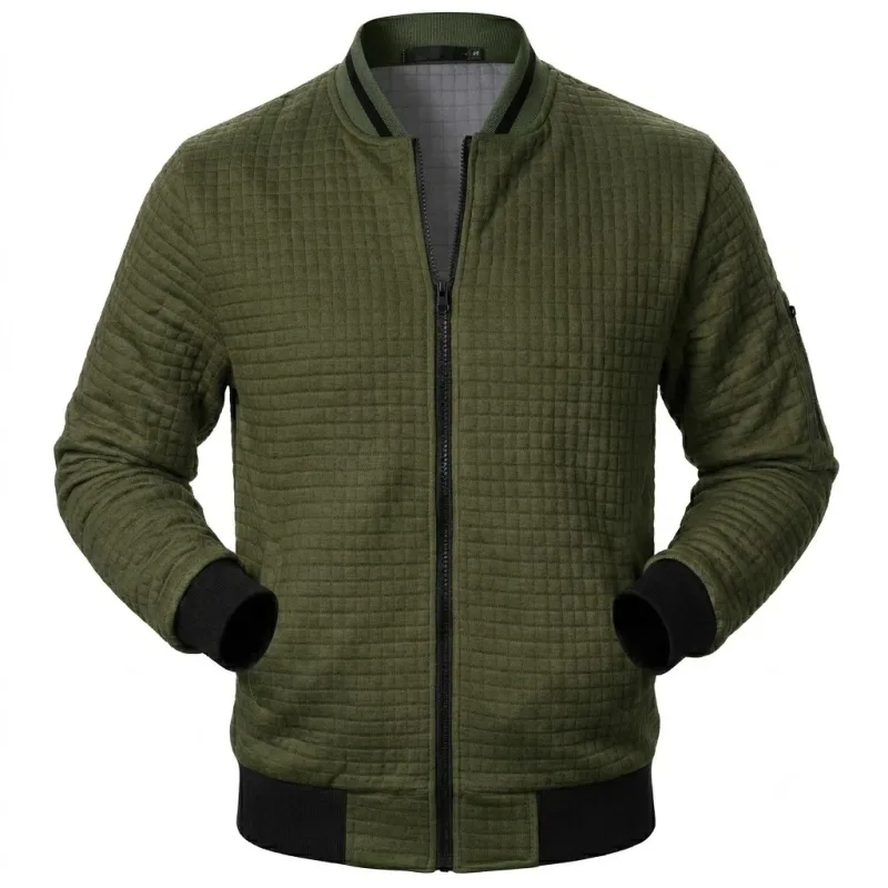 Autumn Men's Full Zip Athletic Sweatshirts Jacket Long Sleeve Casual Coats Men Sports Running Track Jacket Lightweight Outerwear — image 5