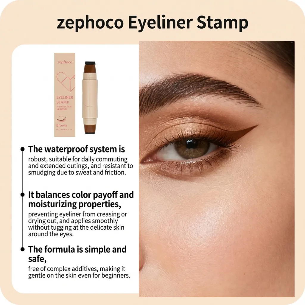 Dual-Ended Liquid Eyeliner Stamp Pen Series - Smooth Application for Flawless Lines Versatile & Highly Pigmented Eye Makeup — image 5