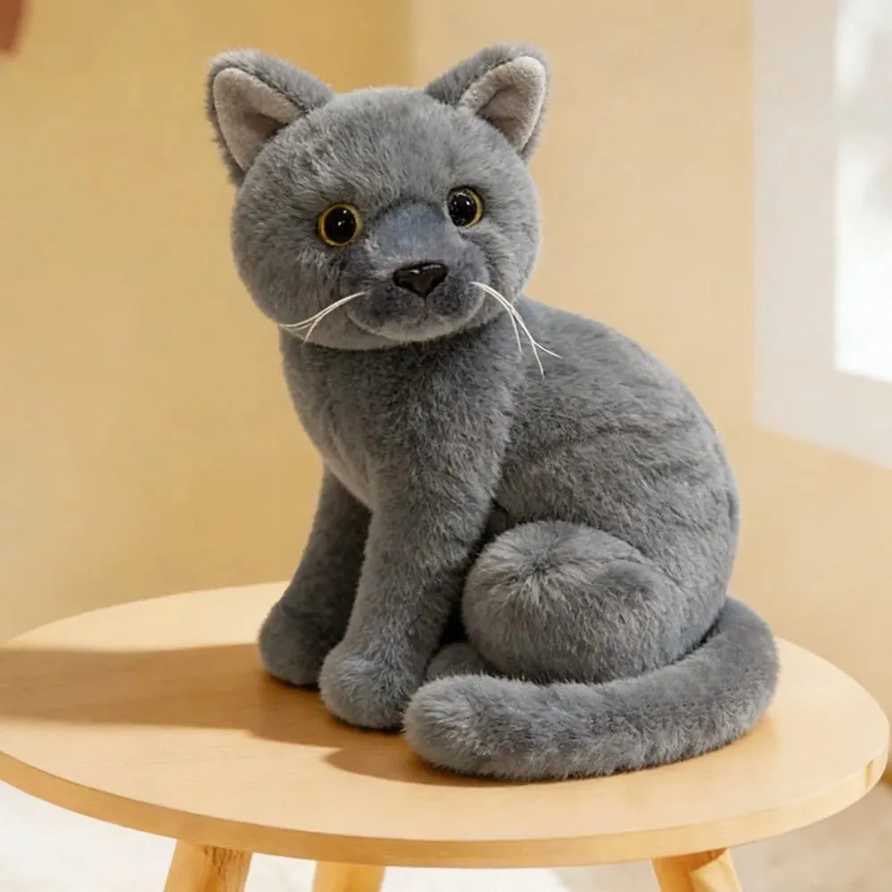 Plush Material Animal Body Pillow 10inch Soft Texture Poultry Throw Pillows Cute Design Cat Pattern Animal Cushion Doll Toys — image 7
