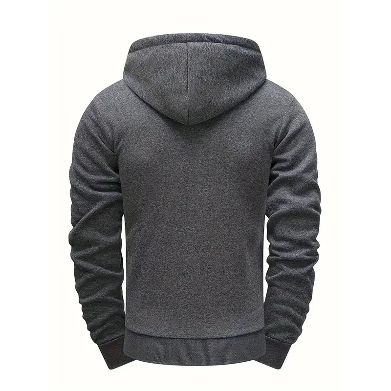 2025 Hot Sale Men's Hoodie Creative Diagonal Zipper Sweatshirts 2025 Autumn Winter Male Daily Casual Sporty Motorcycle Outwear — image 21