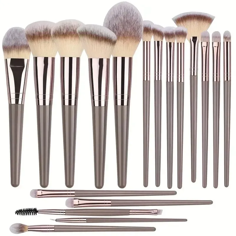 3-20PCS Makeup Brushes Soft Fluffy Makeup Brush Set Cosmetic Tools for Foundation Powder Eyeshadow Kabuki Blending Beauty Tool — image 1