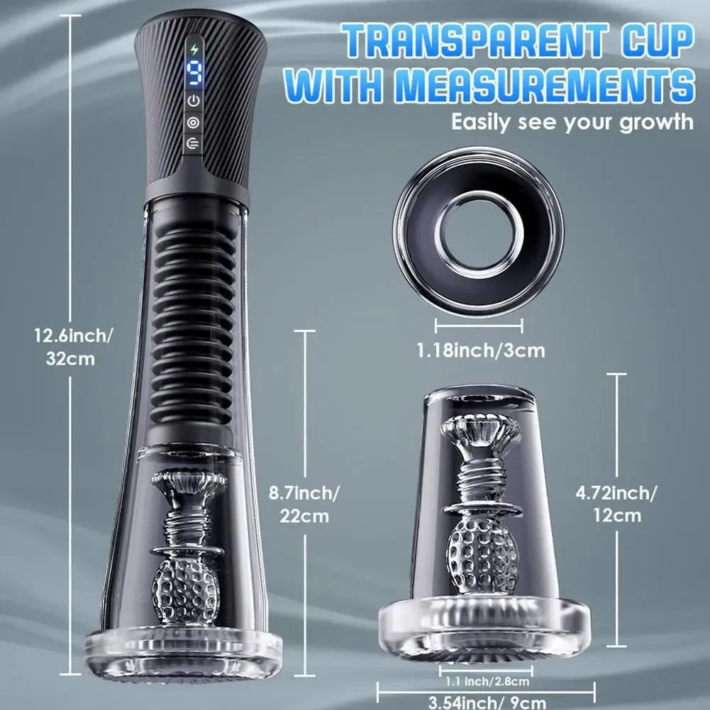 App Control Male Personal Massager Multi-frequency Vibration Strong Suction Portable Rechargeable Airplane Cup Sex Toy