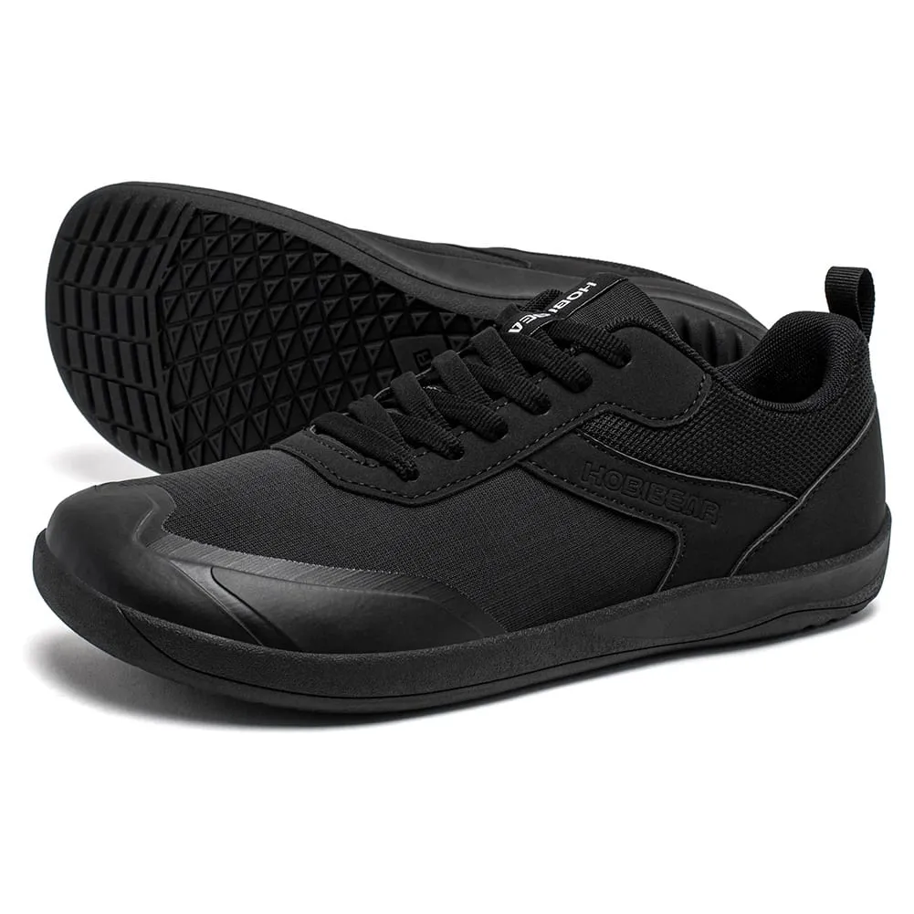 Chaussures à bout large hommes femmes minimaliste maille baskets en cuir artificiel à lacets chaussures de marche légères et respirantes