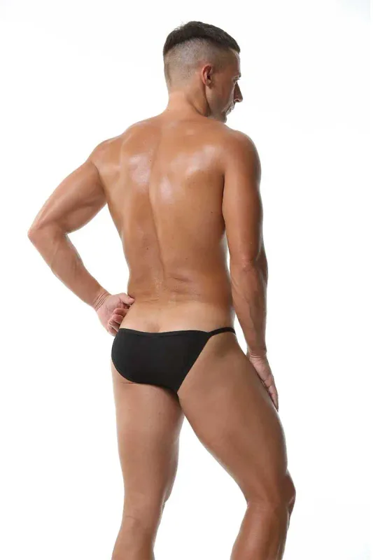 Panlalaking Ice Silk Brief na may Bukas na Harap at Naaayos na Baywang - Summer Sexy Breathable Underwear para sa Kumportableng Pagkasyahin