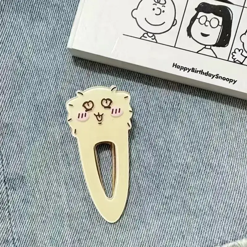 New jiyi jiyi Acrylic Hairpin Xiaoba Usachijiyi Flying Squirrel Chestnut Head Cute Cartoon Duckbill Clip Student Girl — image 8
