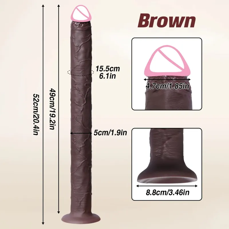Super Long Dildo Artificial Silicone Penis Adult Sex Toys Realistic Skin Texture Dildos For Woman Men Vagina Anal Masturbation — image 8