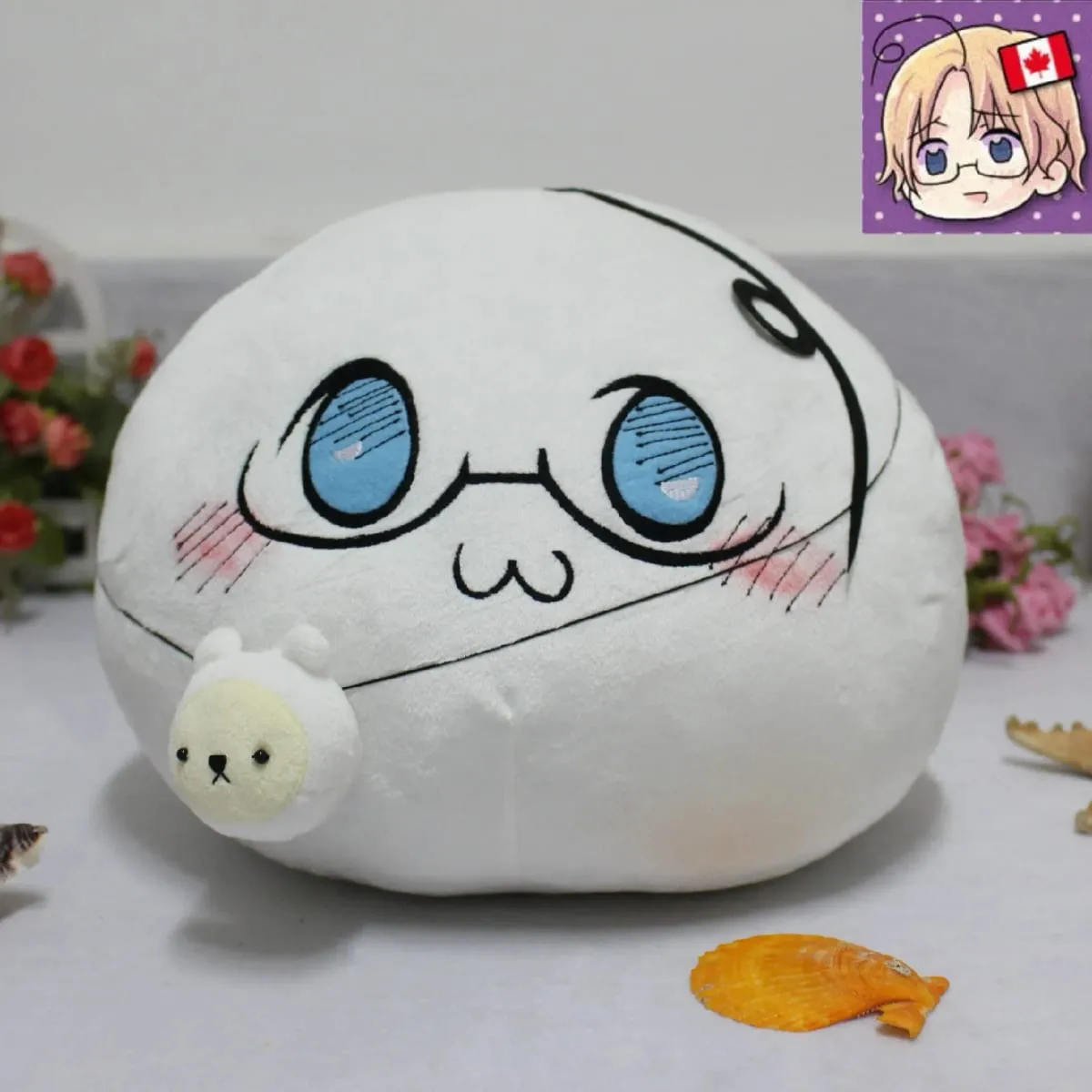 APH Hetalia Polandball Mochi Plush Pillow Anime Stuffed Doll Toy Soft Cushion Cosplay Prop Home Decoration For Anime Lovers — image 7