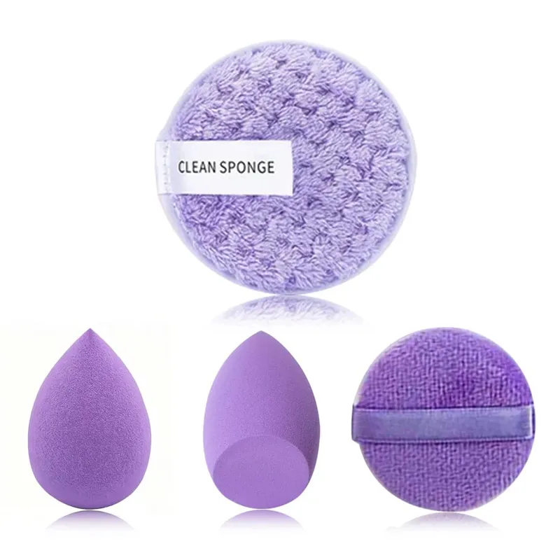 33pcs beauty set makeup kit large and small beauty sponges for flawless makeup application and removal of makeup full set — image 27