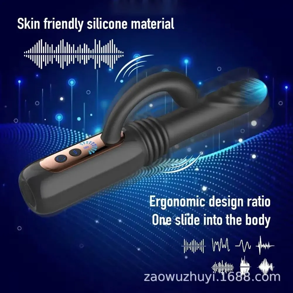 7 Telescopic Sex Machine Thrusting Dildo Vibrator 30MM Auto Stretch Rechargeable With Suction Cup Adult Sex Toys for Women — image 3